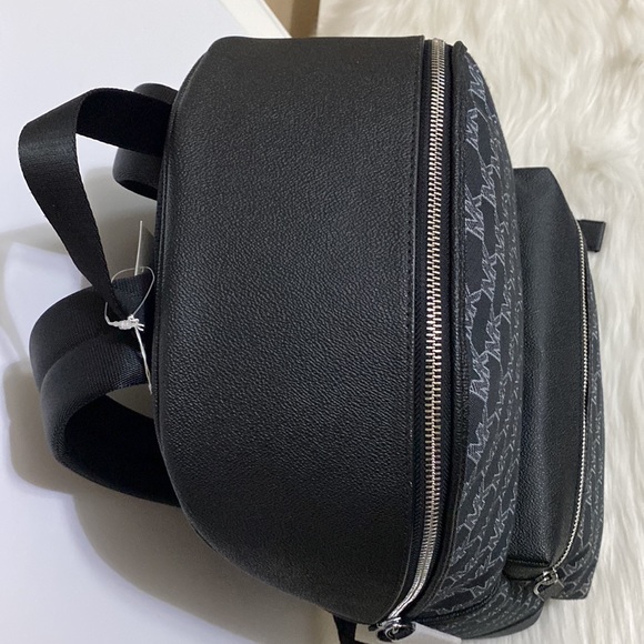 Men’s Michael Kors Store Cooper Large Backpack MK Monogram Dark Blue Color NWT - Picture 6 of 12